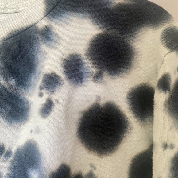 AFRM Cropped Blush & Noir Pullover Sweatshirt Top Size Small - Picture 3 of 8